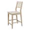 International Concepts Aspen Counter Height Slat Stool, 24" Seat Height, Unfinished S-42 - alternate 6